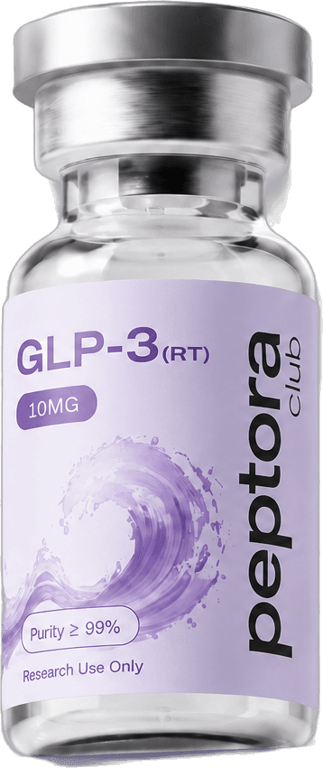 GLP-3 (RT) 10mg research vial, purple label