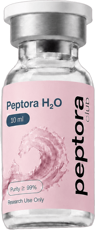 Peptora H2O 10ml research vial, pink label